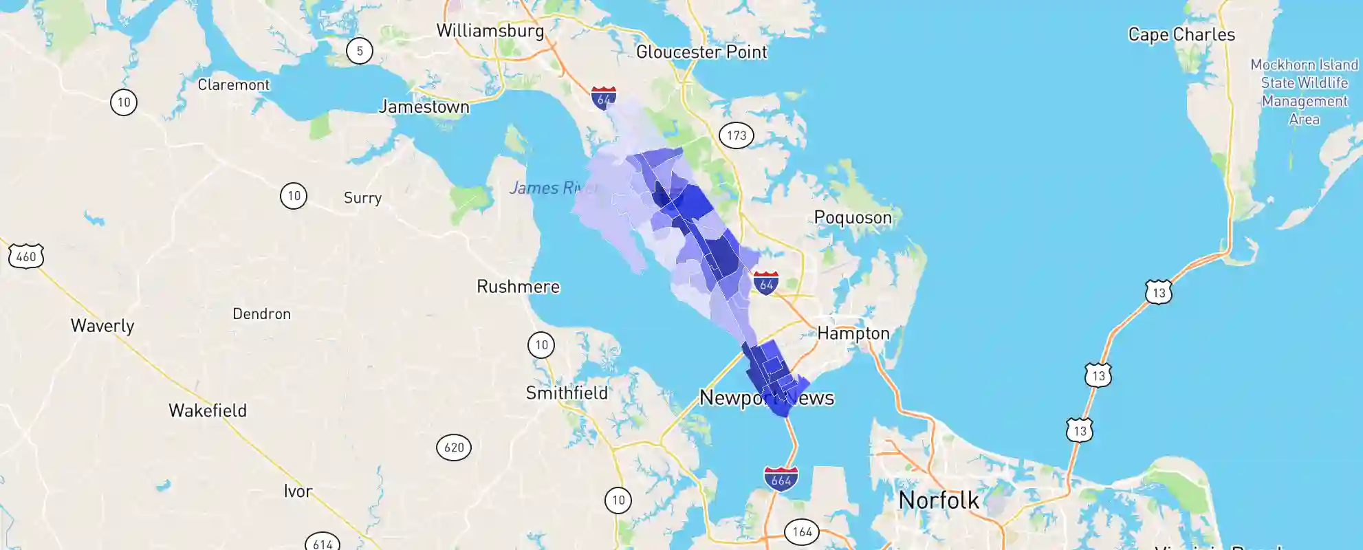 zip code for newport news virginia​